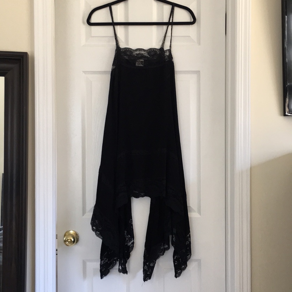 Free People Trapeze Handkerchief Slip - Black